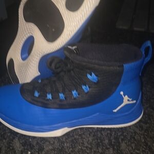 Nike Black and Blue Basketball Sneakers